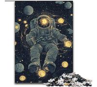 Puzzles for Teenagers 1000 Pieces Bitcoin Astronaut, Train Your Brain And Hands Unique Birthday And Gifts for Age 14+ (Size 26x38cm)