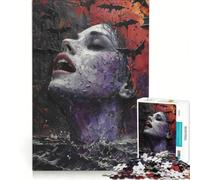 Puzzles for Teenagers 1000 Pieces Black Magic Fashion, Impossible Game, Decompressing Intellectual, Presents for Women 38x52cm