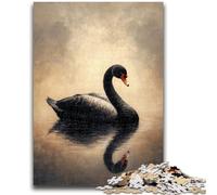 Puzzles for Teenagers 1000 Pieces Black Swan Help The Brain Exercise Addictive Toys to Cultivate Patience Artists Collection, Fine Art 50x75cm