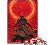 Puzzles for Teenagers 1000 Pieces Blood Moon Ninja 1000 Pieces for Adults,Stress Reliever Difficult Challenge Secret Santa Gifts (38x26cm)