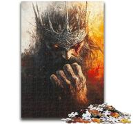 Puzzles for Teenagers 1000 Pieces Blood Red Knight 1000 Pieces for Adults,for Educational Game Challenge Toy Deal As Gifts for The Whole Family (75x50cm)