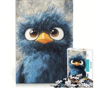 Puzzles for Teenagers 1000 Pieces Blue Bird with Big Eyes, Impossible Game, Decompressing Intellectual, Presents for Women 50x75cm