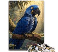 Puzzles for Teenagers 1000 Pieces Blue Parrot 1000 Pieces for Teenagers,with Matching Poster And Trivia Sheet for And Age 14 Years Up (50x75cm)