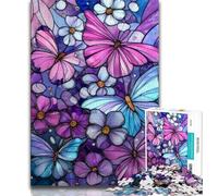 Puzzles for Teenagers 1000 Pieces Butterfly Art 1000 Pieces for Teenagers,Educational Toy Funny Family Games Unique Home Decor (size 75x50cm)