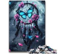 Puzzles for Teenagers 1000 Pieces Butterfly Dream Catcher Help The Brain Exercise Addictive Toys to Cultivate Patience Artists Collection, Fine Art 50x75cm