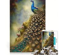 Puzzles for Teenagers 1000 Pieces Cameron Gray Peacock Art, Educational Game, Interesting Stress Reduction, Great Gift for Gaming 50x75cm