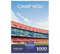 Puzzles for Teenagers 1000 Pieces Camp Nou Barcelona Illustration Puzzles for Adults Relax Games Analysis And Logic Challenging Game Gifts 70x50cm/1000pcs
