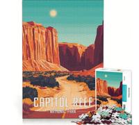 Puzzles for Teenagers 1000 Pieces Capitol Reef National Park Poster, Educational Game, Interesting Stress Reduction, Great Gift for Gaming 38x26cm