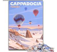 Puzzles for Teenagers 1000 Pieces Cappadocia Hot Air Balloons, Challenging Game Toys Wall Decoration Unique Birthday And Xmas Gifts 50x75cm