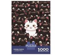 Puzzles for Teenagers 1000 Pieces Cat Animals Adult Jigsaw Puzzle Family Game Pattern Assembly Fun at Home Activities, 70x50cm/1000pcs