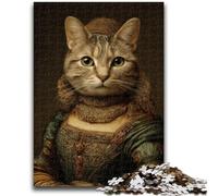 Puzzles for Teenagers 1000 Pieces Cat from An Aristocratic Family Help The Brain Exercise Addictive Toys to Cultivate Patience Artists Collection, Fine Art 50x75cm