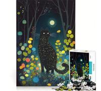 Puzzles for Teenagers 1000 Pieces Cat in A Dream, Educational Game, Interesting Stress Reduction, Great Gift for Gaming 38x52cm