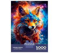 Puzzles for Teenagers 1000 Pieces Celestial Fox Adult Jigsaw Puzzle Family Game Pattern Assembly Fun at Home Activities, 38x26cm/1000pcs