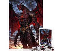 Puzzles for Teenagers 1000 Pieces Chained Inferno Dragon Lord Jigsaw Puzzles 1000 Brain Teaser Game Great Gifts for Games Learning Educational (50x75cm)