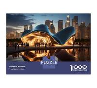 Puzzles for Teenagers 1000 Pieces Chicago's New Art Installation A Must-See Attraction Jigsaws for Adults Hands-on Game Difficult Hard Fun at Home Activities, 70x50cm/1000pcs