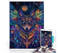 puzzles for teenagers 1000 pieces Color wolf Staycation Kill time 26x38cm deal as gifts for the whole family for and Age 14 Years Up