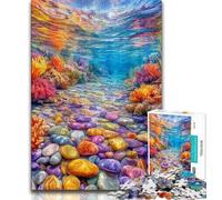 Puzzles for Teenagers 1000 Pieces Colored Pebbles,Educational Games Home Decoration for Is Ideal As A Gift for The Whole Family (38x26cm)