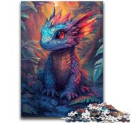 Puzzles for Teenagers 1000 Pieces Colorful Baby Dragon Brain Intelligence Challenge Addictive Toys Funny Gift for Ages 14+ 26x38cm