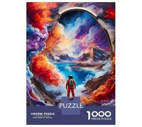 Puzzles for Teenagers 1000 Pieces Colorful Cloud Space Adult Jigsaw Puzzle Family Game Pattern Assembly Fun at Home Activities, 38x26cm/1000pcs