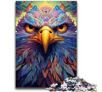 Puzzles for Teenagers 1000 Pieces Colorful Eagle Adult Jigsaw,Fun Games Wall Decoration Unique Birthday And Xmas Gifts (38x26cm)