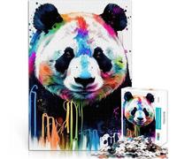 puzzles for teenagers 1000 pieces Colorful Panda Animals Lernspiele DIY Spielzeug Einzigartige Wohndekoration und Geschenke75x50cm