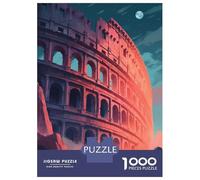 Puzzles for Teenagers 1000 Pieces Colosseum Rome Art Print Jigsaws for Adults Fun Games But Fun And Humorous Christmas Birthday Gifts 52x38cm/1000pcs