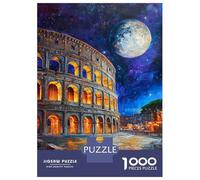 Puzzles for Teenagers 1000 Pieces Colosseum Under Moonlight-2 Jigsaw for Adults Anti-Stress Toys Wall Art Unique Birthday And Xmas Gifts 52x38cm/1000pcs