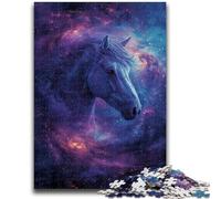 Puzzles for Teenagers 1000 Pieces Colourful Art Horse Adult Puzzles,Decompressing Intellectual Educational Toy Birthday Gift (38x26cm)