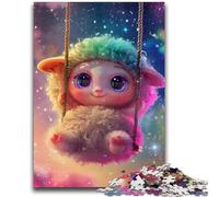Puzzles for Teenagers 1000 Pieces Colourful Cosmic Sheep Baby Brain Intelligence Challenge Addictive Toys Funny Gift for Ages 14+ 50x75cm