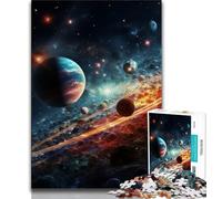 Puzzles for Teenagers 1000 Pieces Colourful Universe,Help The Brain Exercise Addictive Toys to Cultivate Patience Gift For Birthdays (38x26cm)