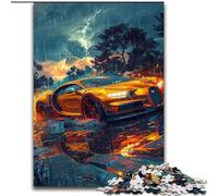 Puzzles for Teenagers 1000 Pieces Cool Sports Car, Challenging Difficult with Fully Interlocking Randomly Shaped Pieces (Size 26x38cm)