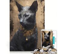 Puzzles for Teenagers 1000 Pieces Cornish Rex Cat Mythos, Fun Games, Interesting Stress Reduction, Every Piece Is Unique 38x26cm