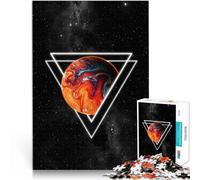 puzzles for teenagers 1000 pieces Cosmic Planet in Triangle Schwierig und herausfordernd Perfekte Dekoration38x26cm