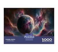 Puzzles for Teenagers 1000 Pieces Cosmic Planet Nebula Adult Jigsaw Puzzle Brain Teaser Game Hand Speed Race Fun Activities at Home 52x38cm/1000pcs