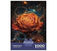 Puzzles for Teenagers 1000 Pieces Cosmic Rose Fantasy Artwork Jigsaws for Adults DIY Toys Analysis And Logic Fun at Home Activities, 38x26cm/1000pcs