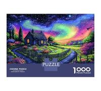 Puzzles for Teenagers 1000 Pieces Cottage Garden Landscape Art Print Puzzle for Adults Relaxing Games A Work of Art Christmas Birthday Gifts 70x50cm/1000pcs