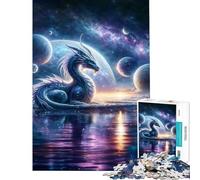Puzzles for Teenagers 1000 Pieces Creator Dragons Cosmos Addictive Toys to Cultivate Patience Brain Teaser Game Perfect Decoration Funny Gifts (Size 50x75cm)
