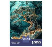 Puzzles for Teenagers 1000 Pieces Crystal Realm Bonsai Tree Adult Jigsaw Puzzle Brain Teaser Game Hand Speed Race Fun Activities at Home 70x50cm/1000pcs