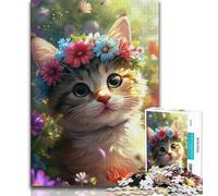 Puzzles for Teenagers 1000 Pieces Cute Anime Cat Teenager Puzzles,is Ideal As Gifts for The Whole Family Suitable for And 14 (size 38x26cm)