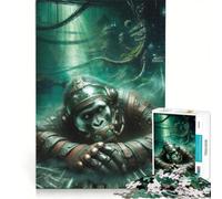 Puzzles for Teenagers 1000 Pieces Cyber Primate︰ Survivor, Educational Toy, Improve Memory, with Matching Poster And Trivia Sheet 50x75cm