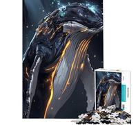 Puzzles for Teenagers 1000 Pieces Cybernetic Whale Hands-on Game for Educational Game Challenge Toy Great Gifts for Games Analysis And Logic (Size 38x52cm)