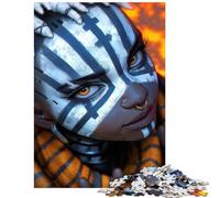 Puzzles for Teenagers 1000 Pieces Cyberpunk Female Portrait Help The Brain Exercise Tough Challenge Practical Game for And 14 Years And over (50x75cm)