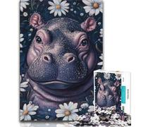 Puzzles for Teenagers 1000 Pieces Daisy And Hippo Teenager Jigsaw,Educational Games Home Decoration Birthday Present, Gifts, Wall Art (size 38x26cm)