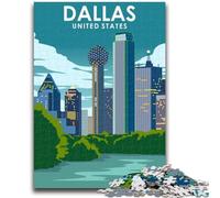 Puzzles for Teenagers 1000 Pieces Dallas Texas United States Help The Brain Exercise Addictive Toys to Cultivate Patience Artists Collection, Fine Art (size 50x70cm)
