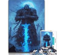 Puzzles for Teenagers 1000 Pieces Death Knight,Educational Games Home Decoration for Is Ideal As A Gift for The Whole Family 38X26CM
