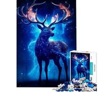 Puzzles for Teenagers 1000 Pieces Deer in The Forest for Birthday, Chrismas Perfect Decoration Hands-on Game for Ages 14 And over (50X75CM)