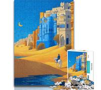 Puzzles for Teenagers 1000 Pieces Desert City Puzzles for Adults,Educational Stress Relief Toy Great Gifts And Toys 50x75cm