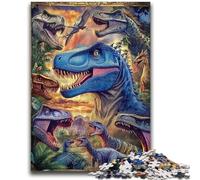 Puzzles for Teenagers 1000 Pieces Dinosaur Collage 1000 Piece Jigsaw,Learning Educational Toys Family Games Gifts for Friends And Family (38x26cm)
