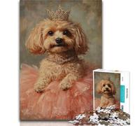 Puzzles for Teenagers 1000 Pieces Dog Dancing Ballet 1000 Pieces for Teenagers,Staycation Kill Time with Fully Interlocking Randomly Shaped Pieces 26x38cm