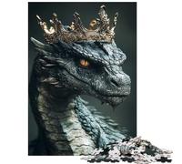 Puzzles for Teenagers 1000 Pieces Dragon King Help The Brain Exercise Tough Challenge Practical Game for And 14 Years And over (38x52cm)